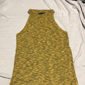 Black and yellow sleeveless top